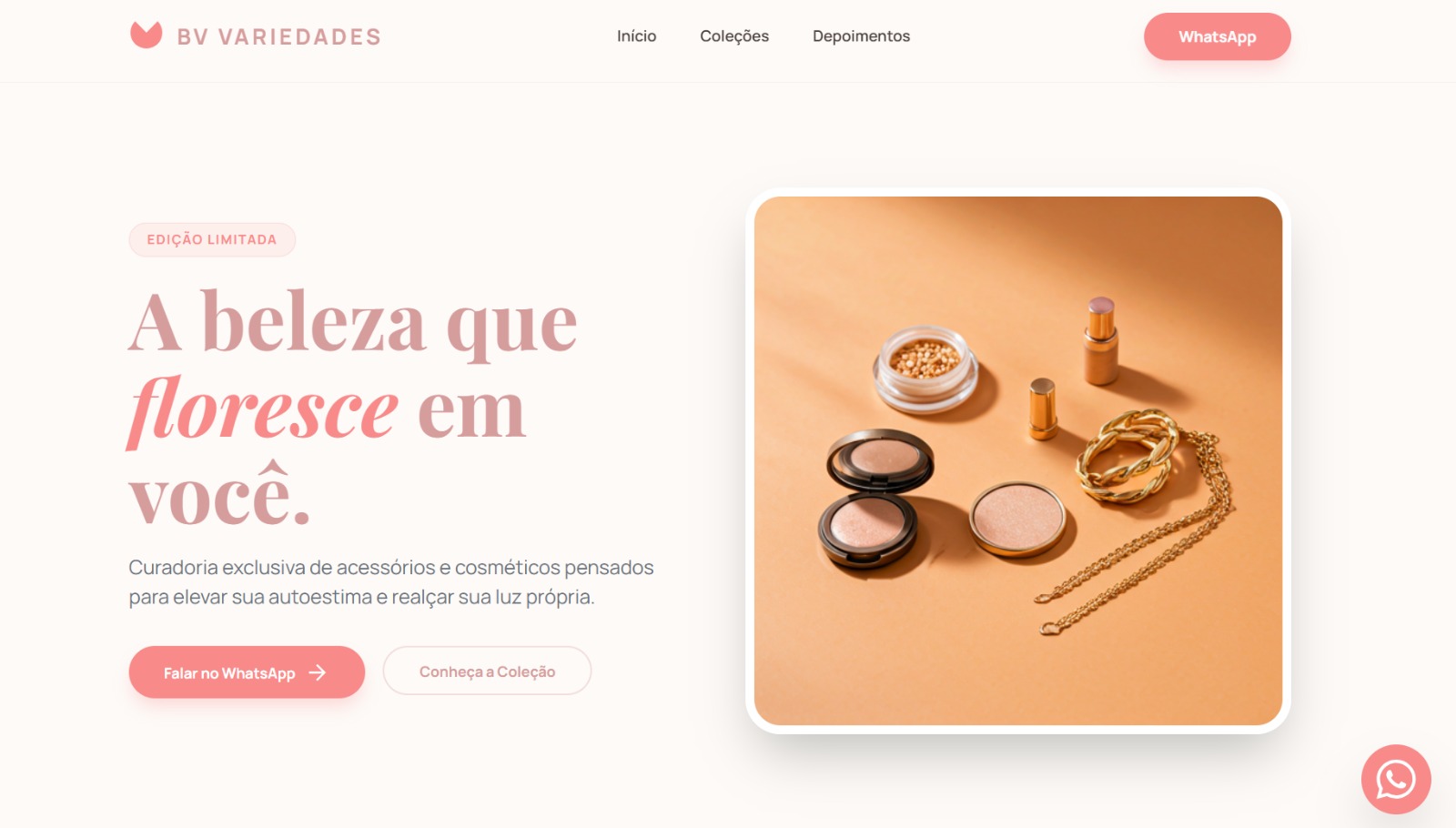 Landing Page Bijuterias